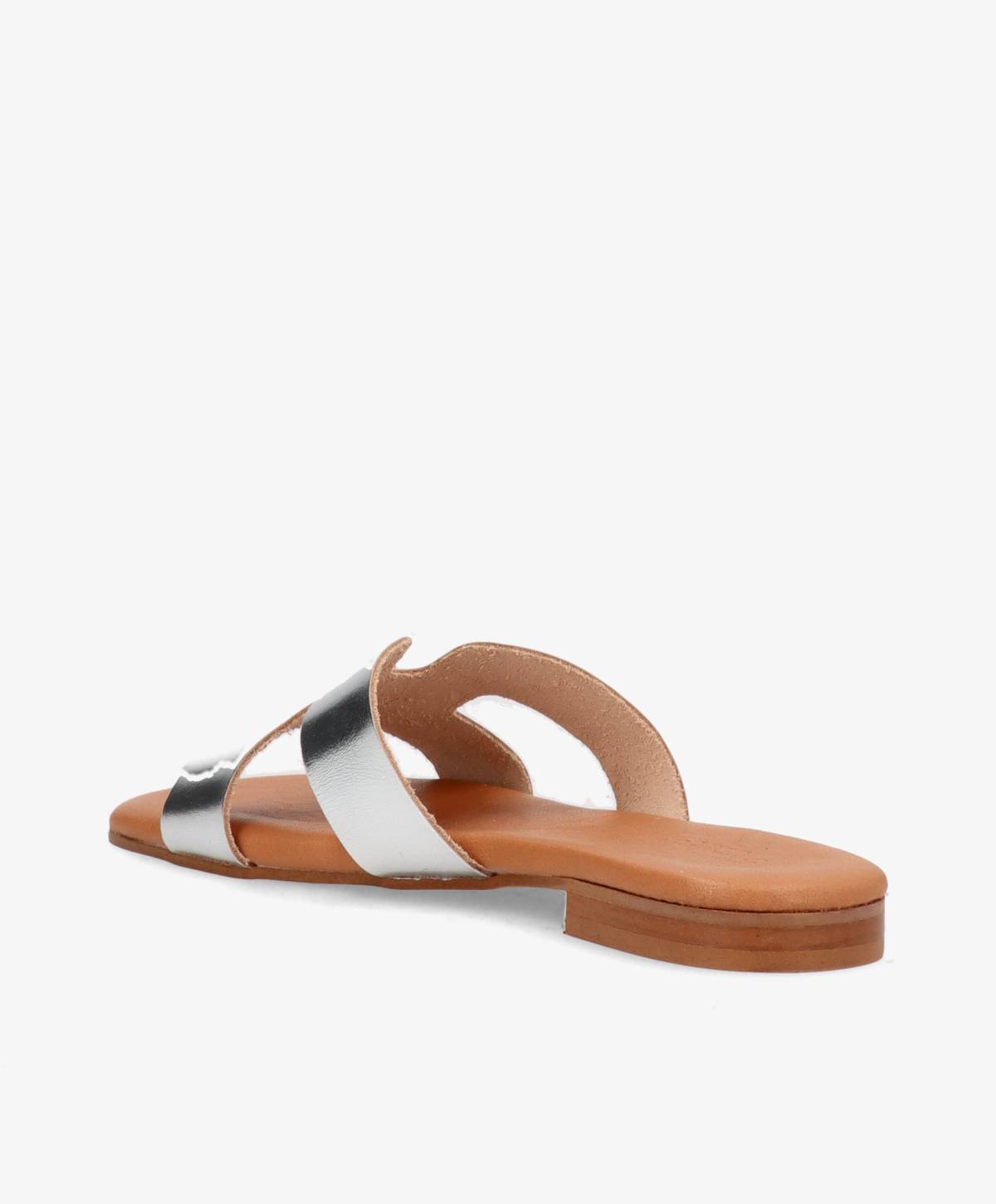 VIBELLA L - Slip-in sandal - Sølv