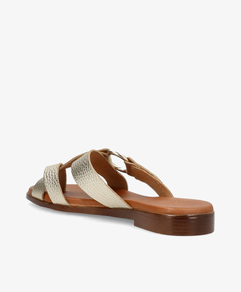 LENIE - Dame Sandal - Guld