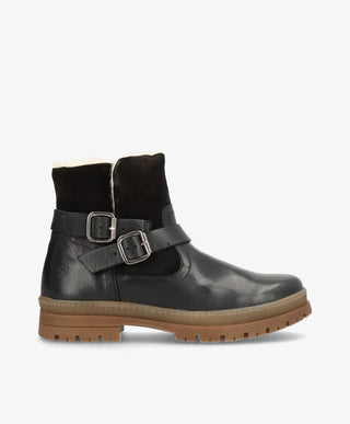 ALDI WARM Sort - Støvle med foer - læder