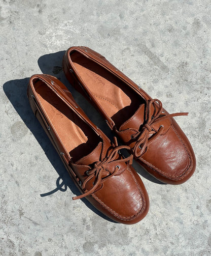 BEACON - Brun læder - Sejlersko