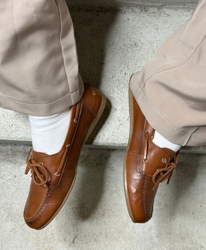 BEACON - Brun læder - Sejlersko