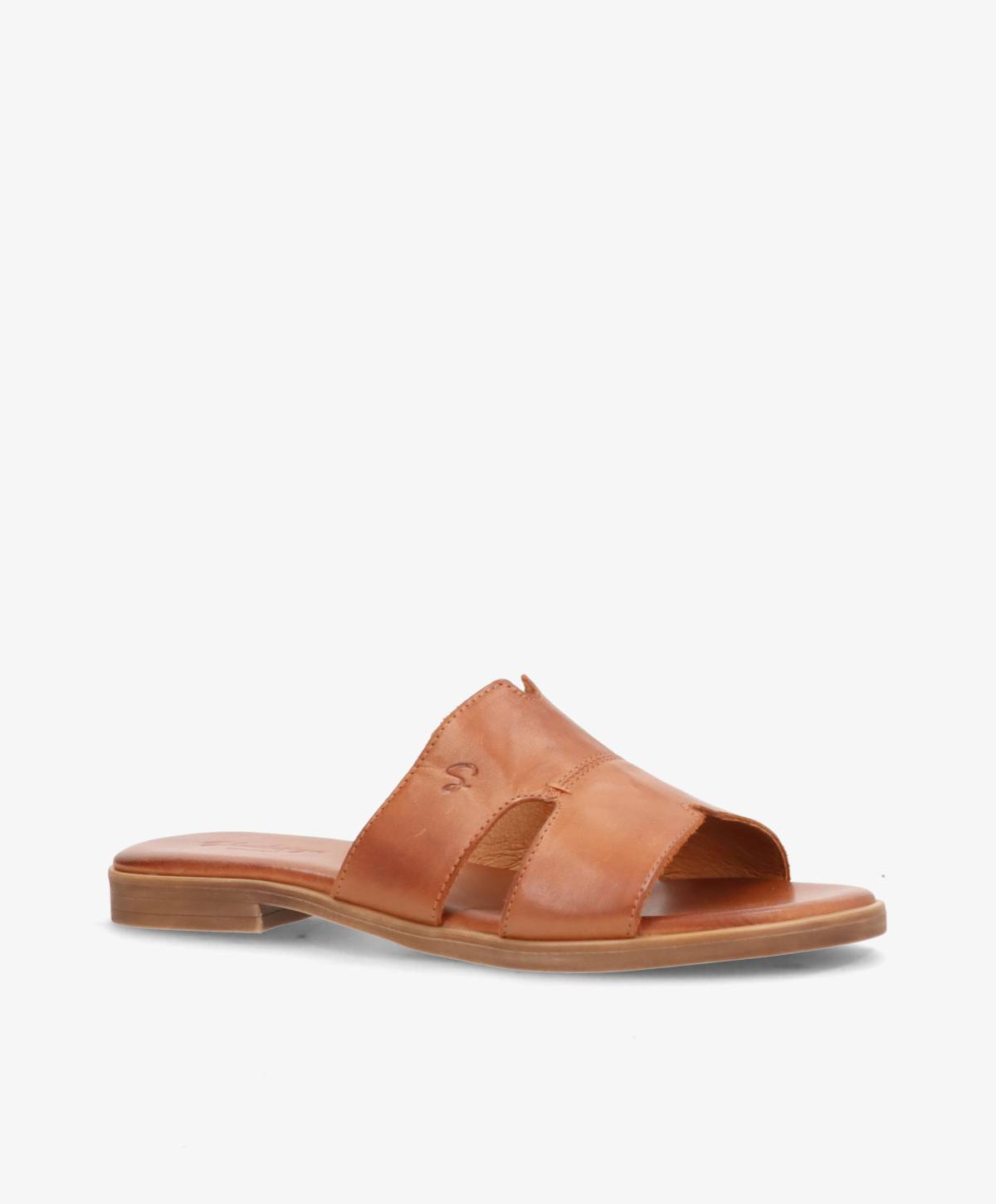 BECCA - Mellembrun læder - Sliders