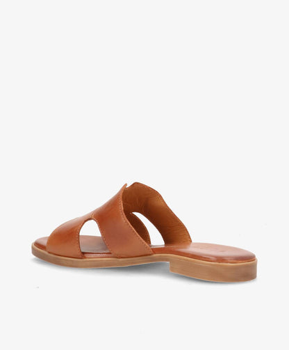 BECCA - Mellembrun læder - Sliders