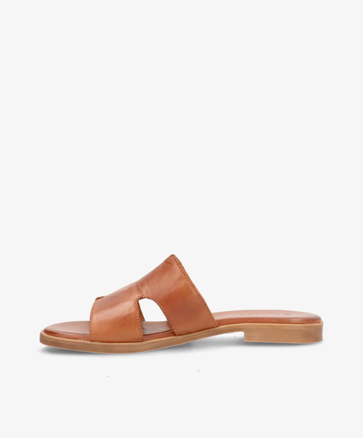 BECCA - Mellembrun læder - Sliders