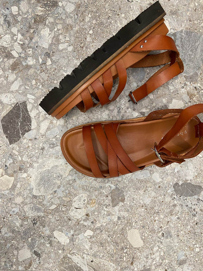 NIKKIE - Dame Sandal - Camel