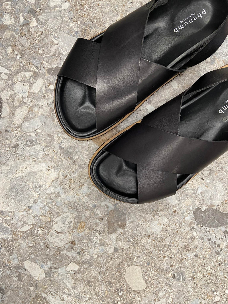 NANETT - Dame Sandal - Sort