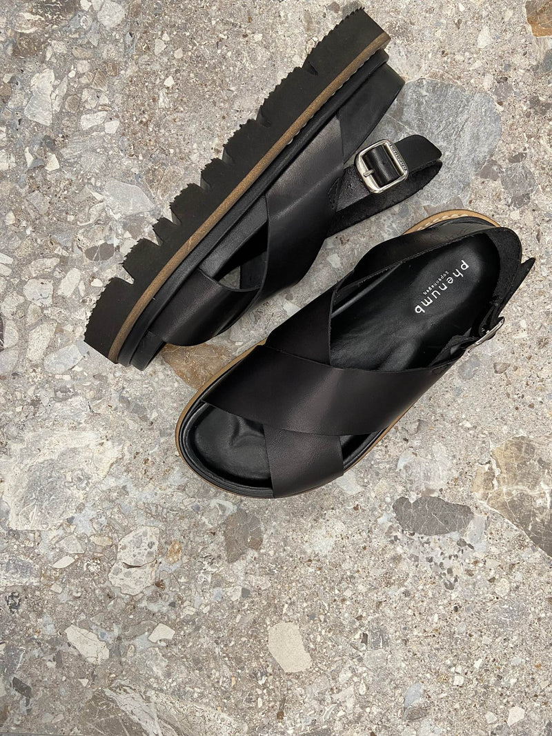NANETT - Dame Sandal - Sort