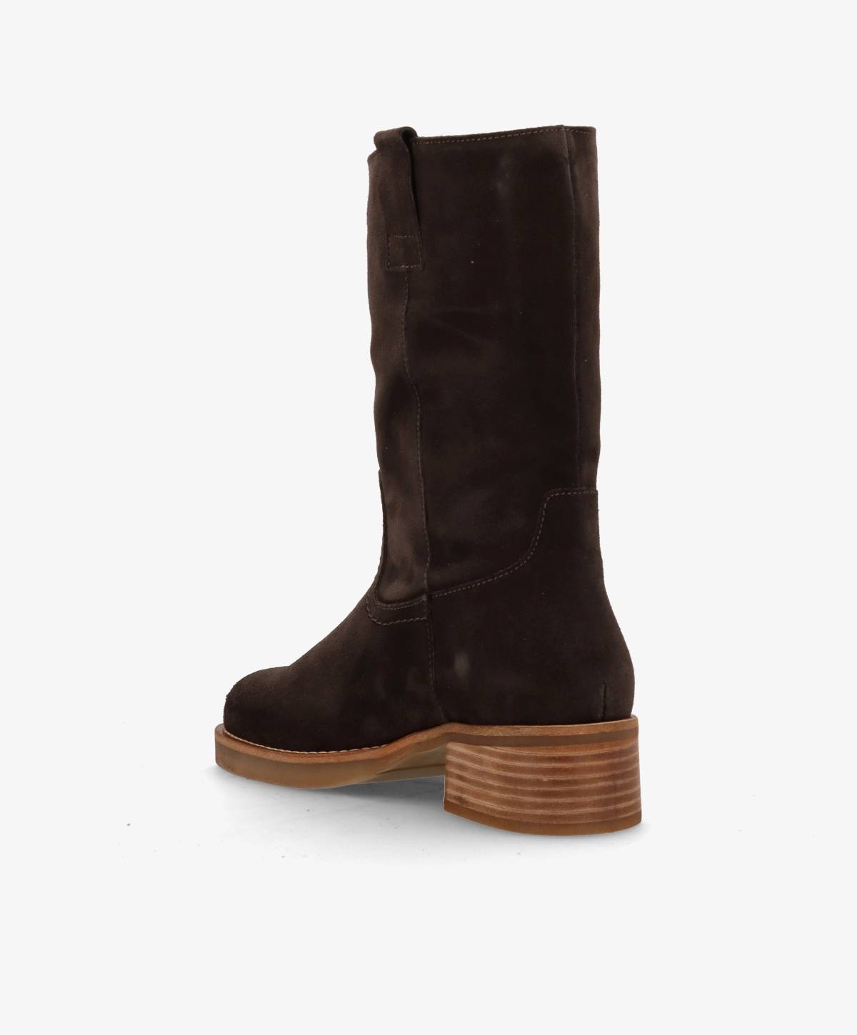 CAMERON S - Mørkebrun ruskind - Høj støvle Dame