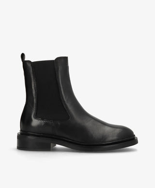 CATLEY - Sort læder - Chelsea støvle Dame