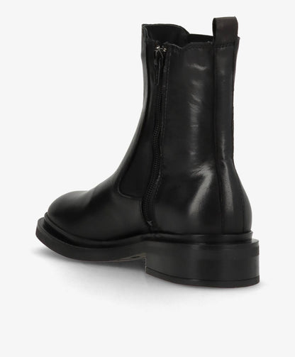 CATLEY - Sort læder - Chelsea støvle Dame