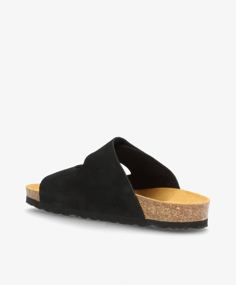 CENT S - Sort ruskind - Slip-ons Dame