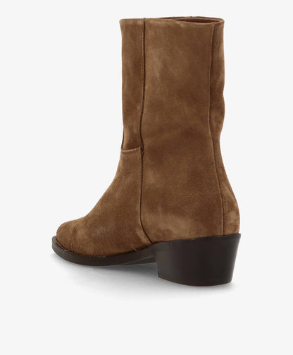 CONFIDENCE LOW S - Brun ruskind - Ankelstøvler Dame