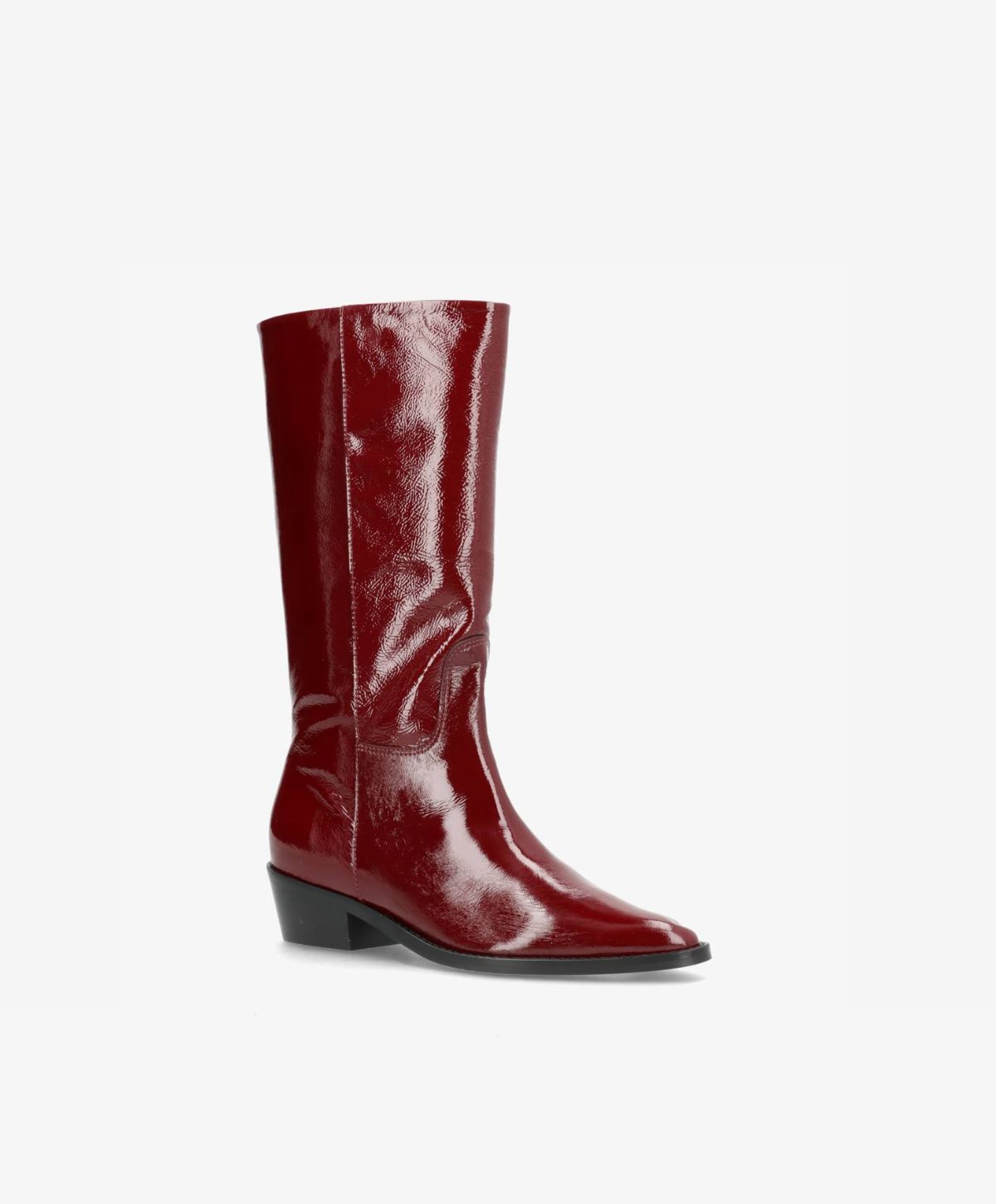 CONFIDENCE P - Bordeaux lak læder - Høj støvle Dame