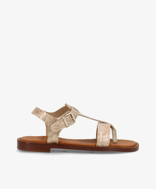 EVITA - Sandal - Beige croco