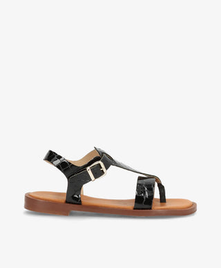 EVITA - Sandal - Sort Croco
