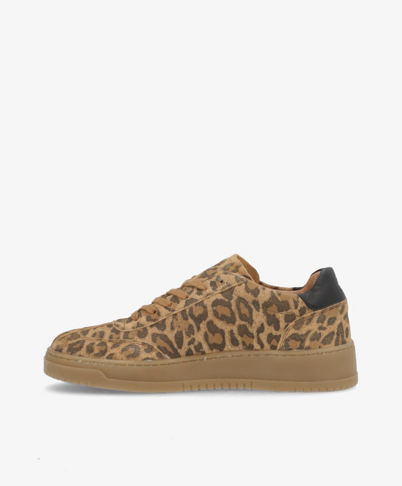 EXPLORE S - Dame Sneakers - Leopard_sort ruskind - phenumb copenhagen