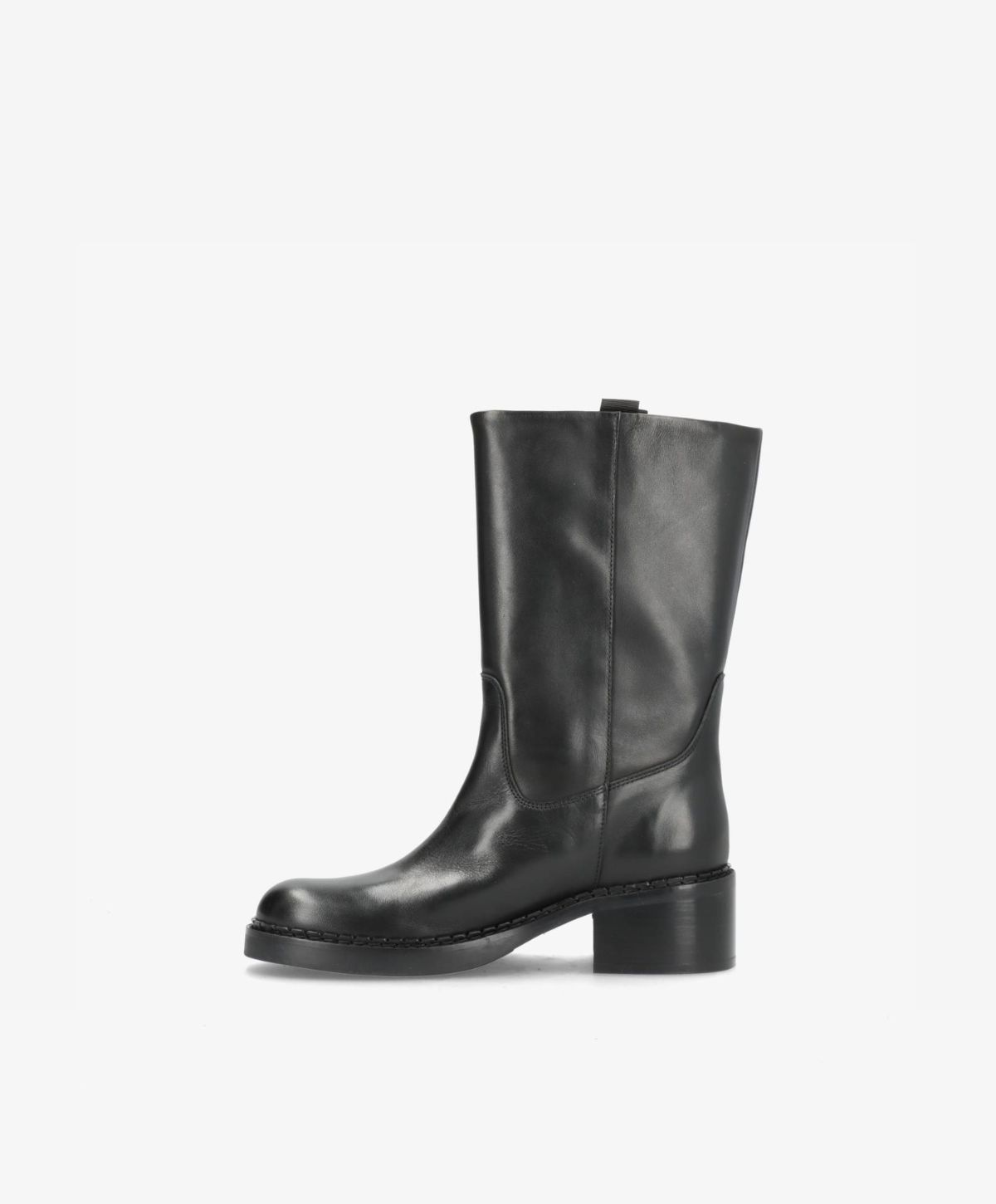 EXPOSED - Sort læder - Høj støvle Dame