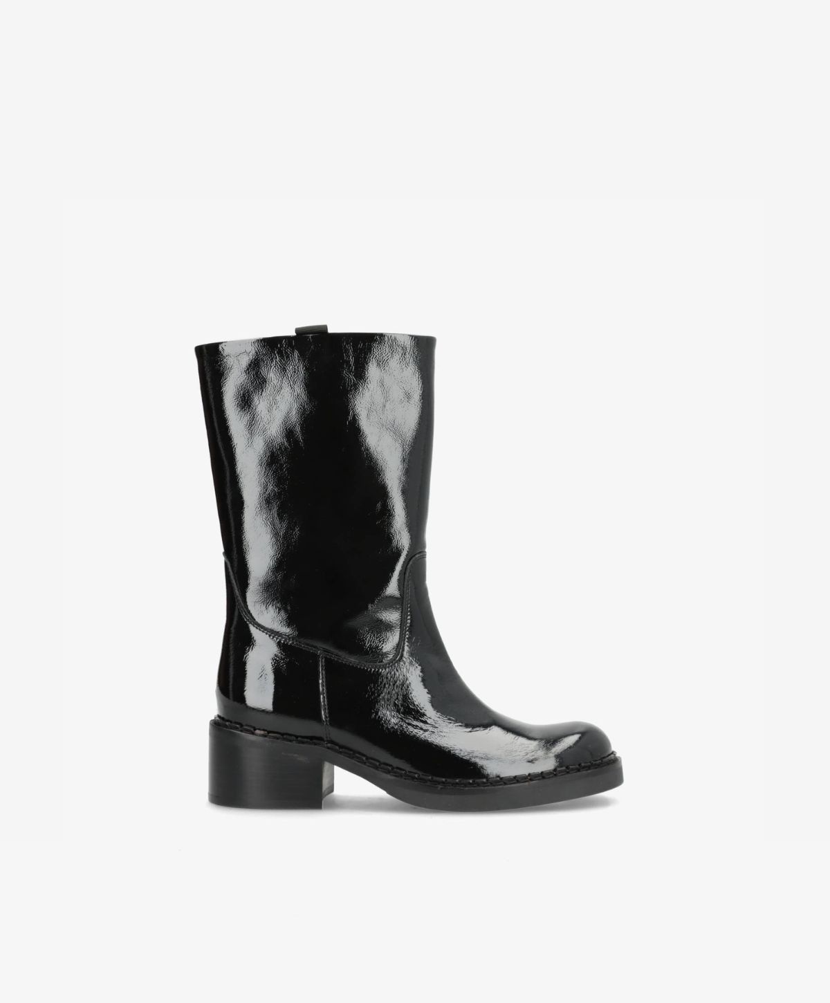 EXPOSED P - sort lak støvle fra phenumb copenhagen – Havanna Shoes