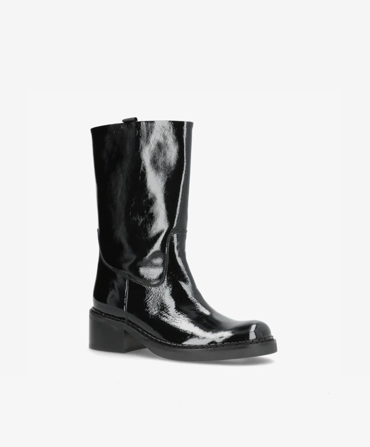 EXPOSED P - sort lak støvle fra phenumb copenhagen – Havanna Shoes