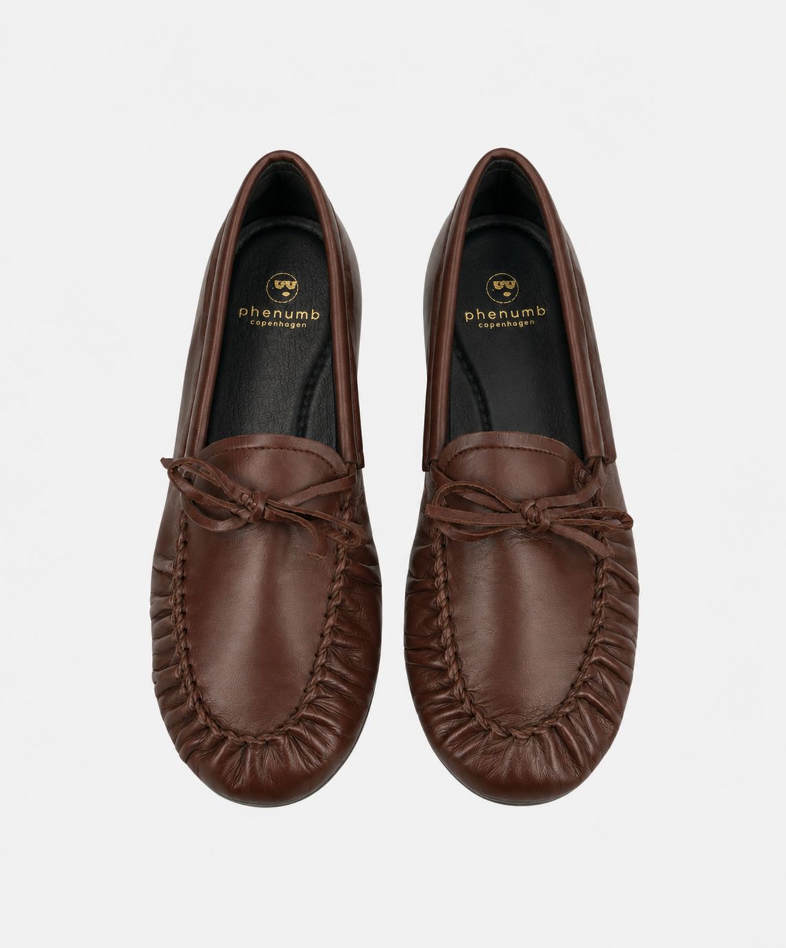 FEATHER - Mørkebrun læder - Loafers Dame