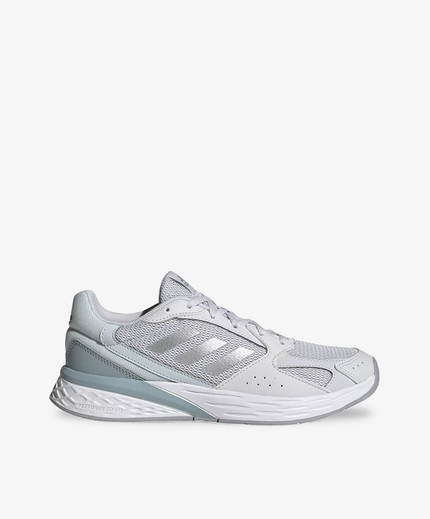 Adidas sneakers i grå med sølv striber.