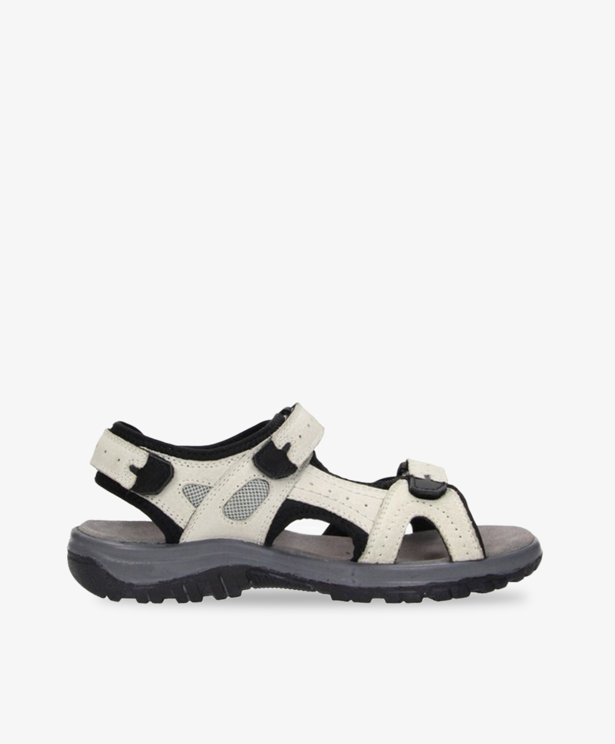 Trekking sandal fra Footzone i offwhite med tre justerbare remme.