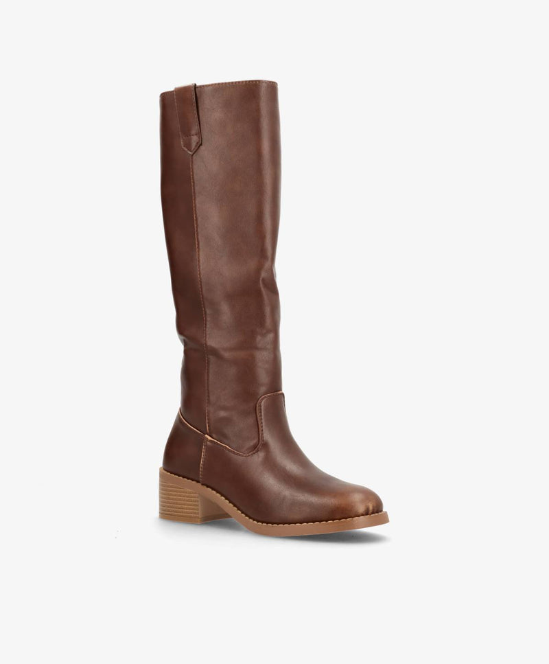 HELDI - C371 - støvle lang - Camel
