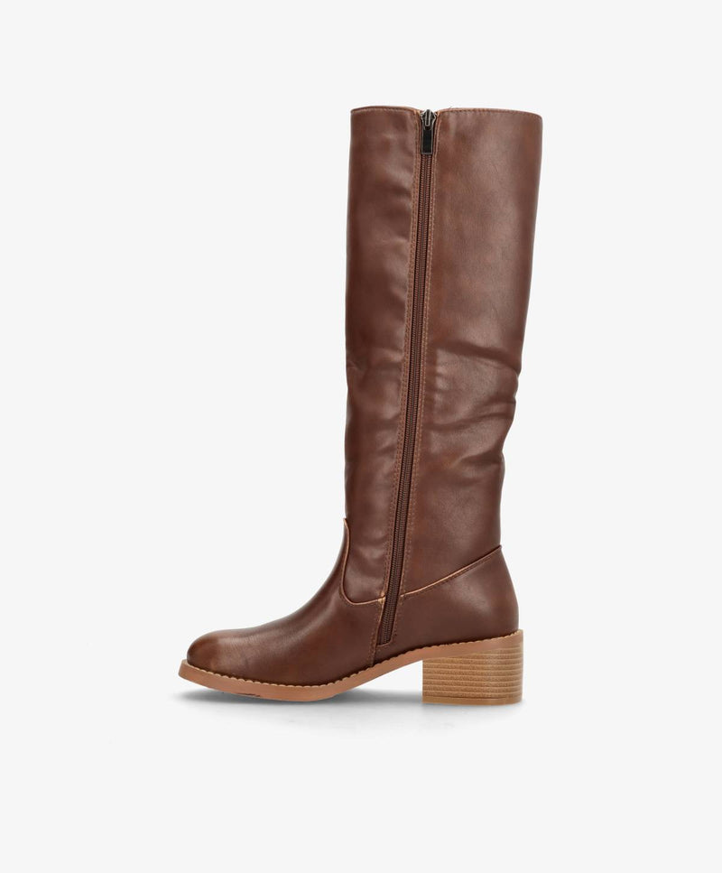 HELDI - C371 - støvle lang - Camel