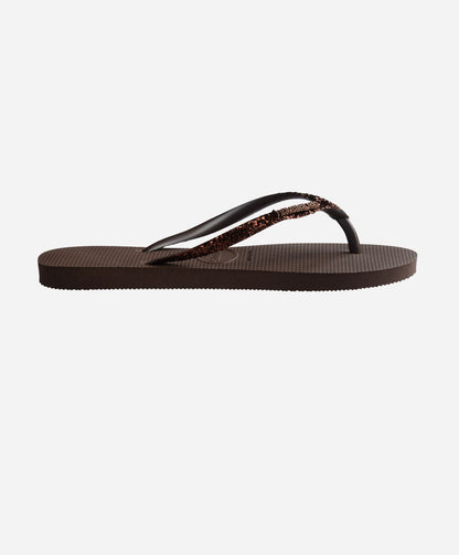 Slim Glitter - Brun - Slip-ons - Dame
