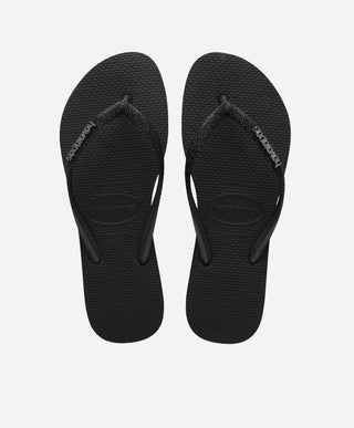 Slim Glitter - Sort - Slip-ons - Dame