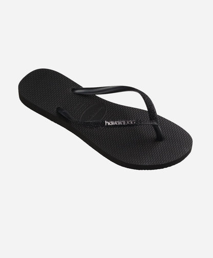 Slim Glitter - Sort - Slip-ons - Dame