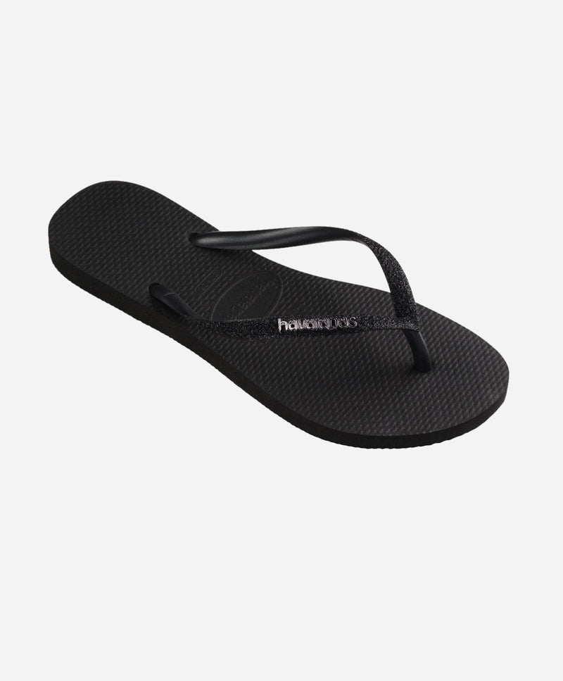 Slim Glitter - Sort - Slip-ons - Dame