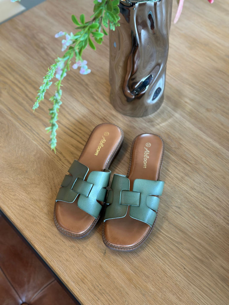 L8503 - Sandaler - Grøn - Dame