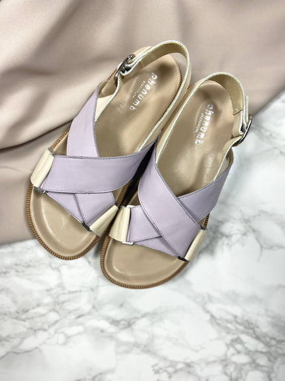 NOELLE - Dame Sandal - beige/lavender
