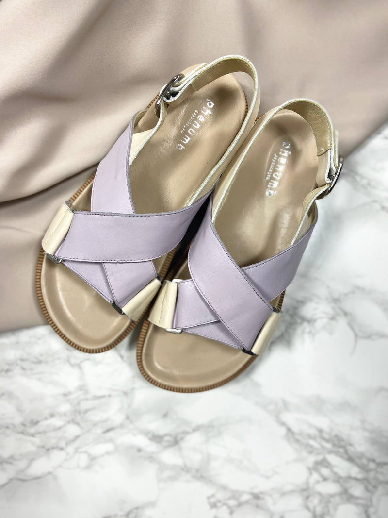 NOELLE - Dame Sandal - beige/lavender