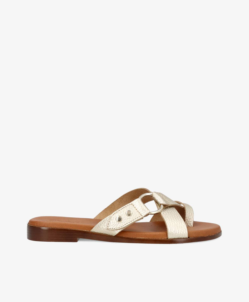 LENIE - Dame Sandal - Guld