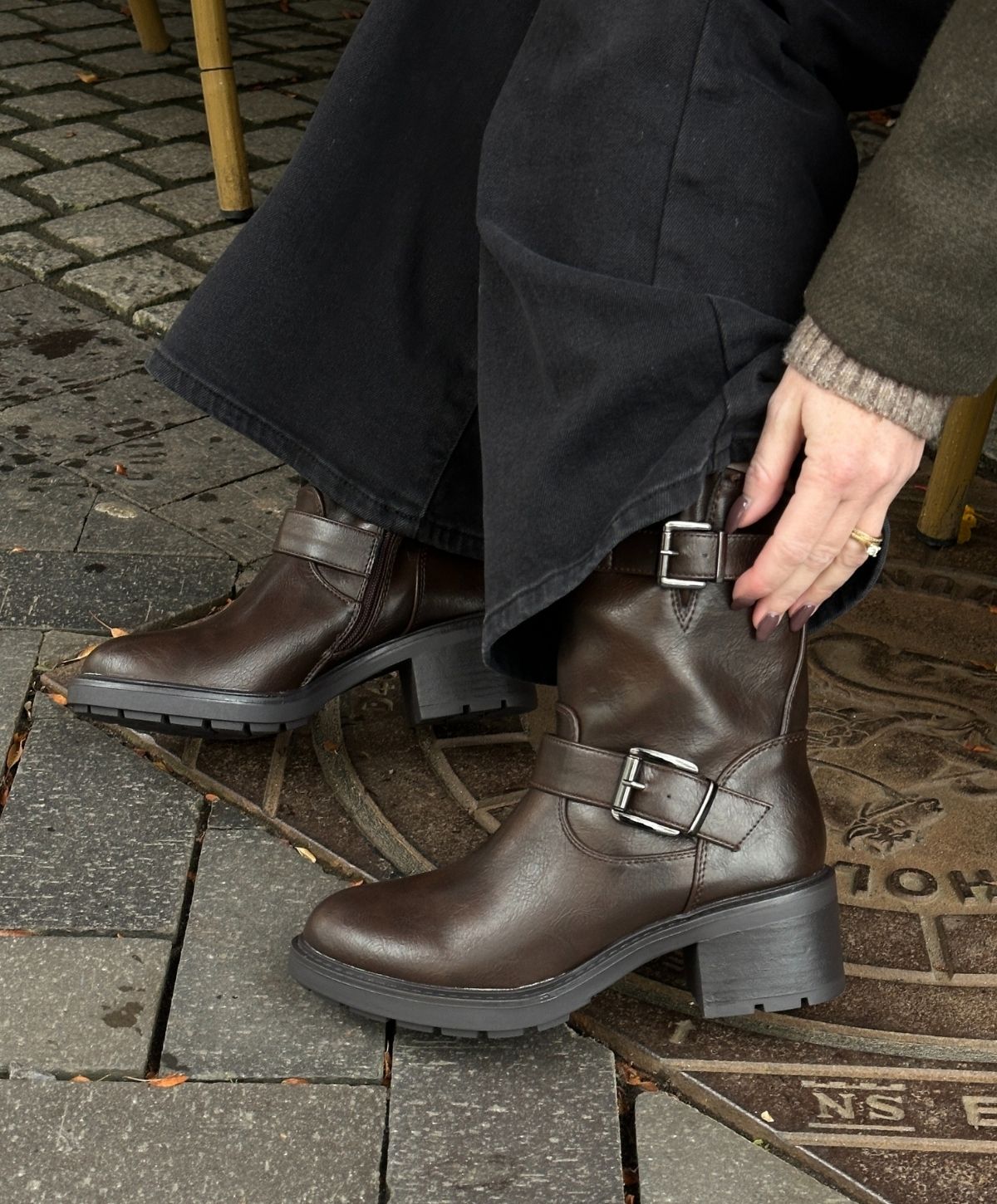 Lissy - 6302 - Dame Biker Støvle  - Brun