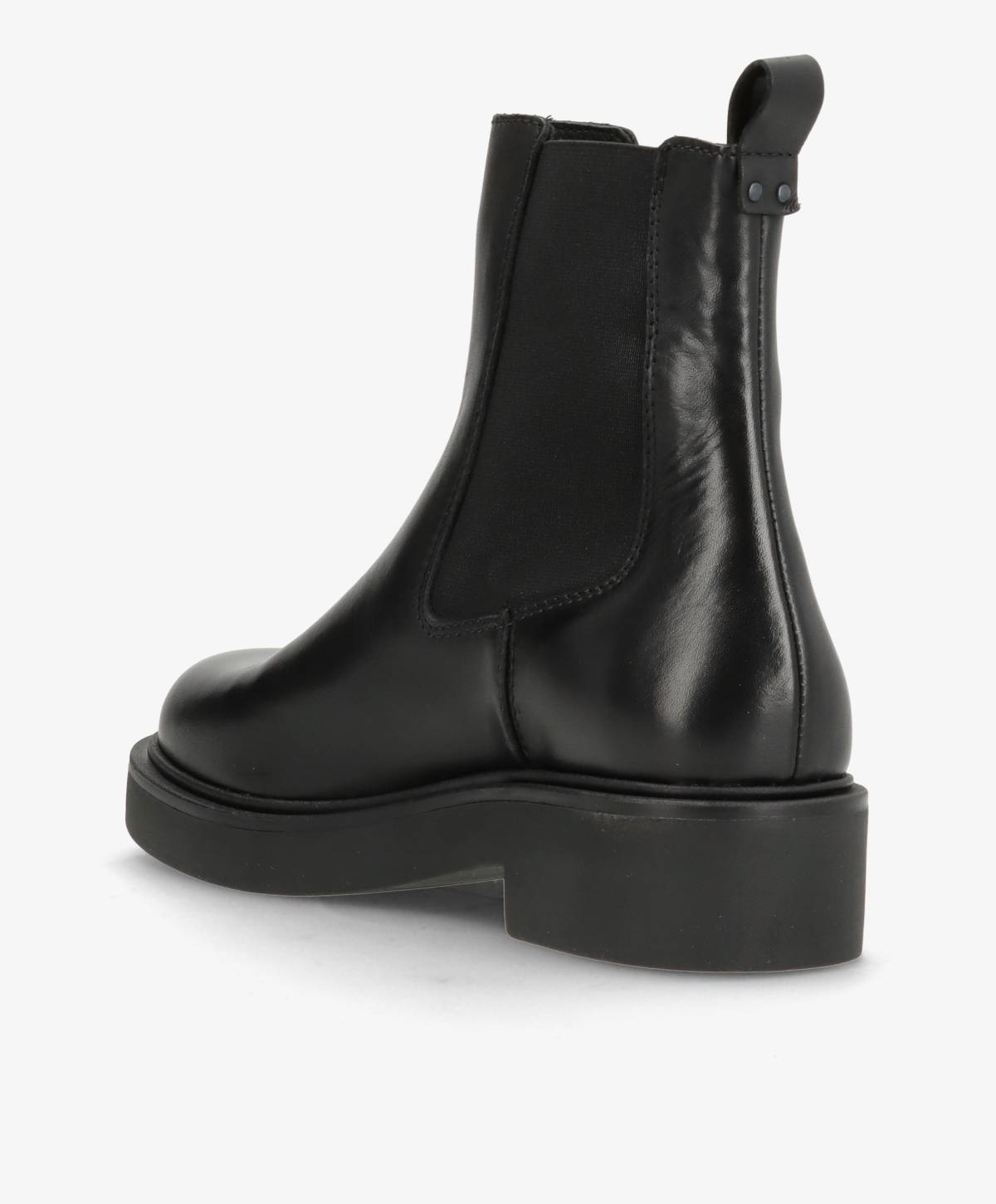 MADISON SEA - Sort læder - Chelsea støvle Dame