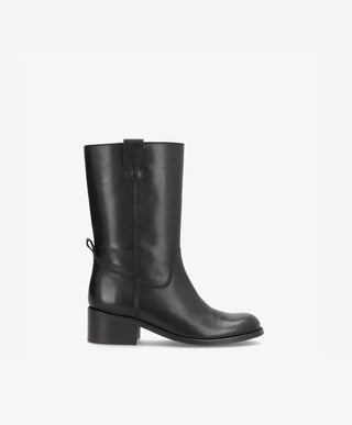 MARTINA - Mellemlang støvle dame - Sort