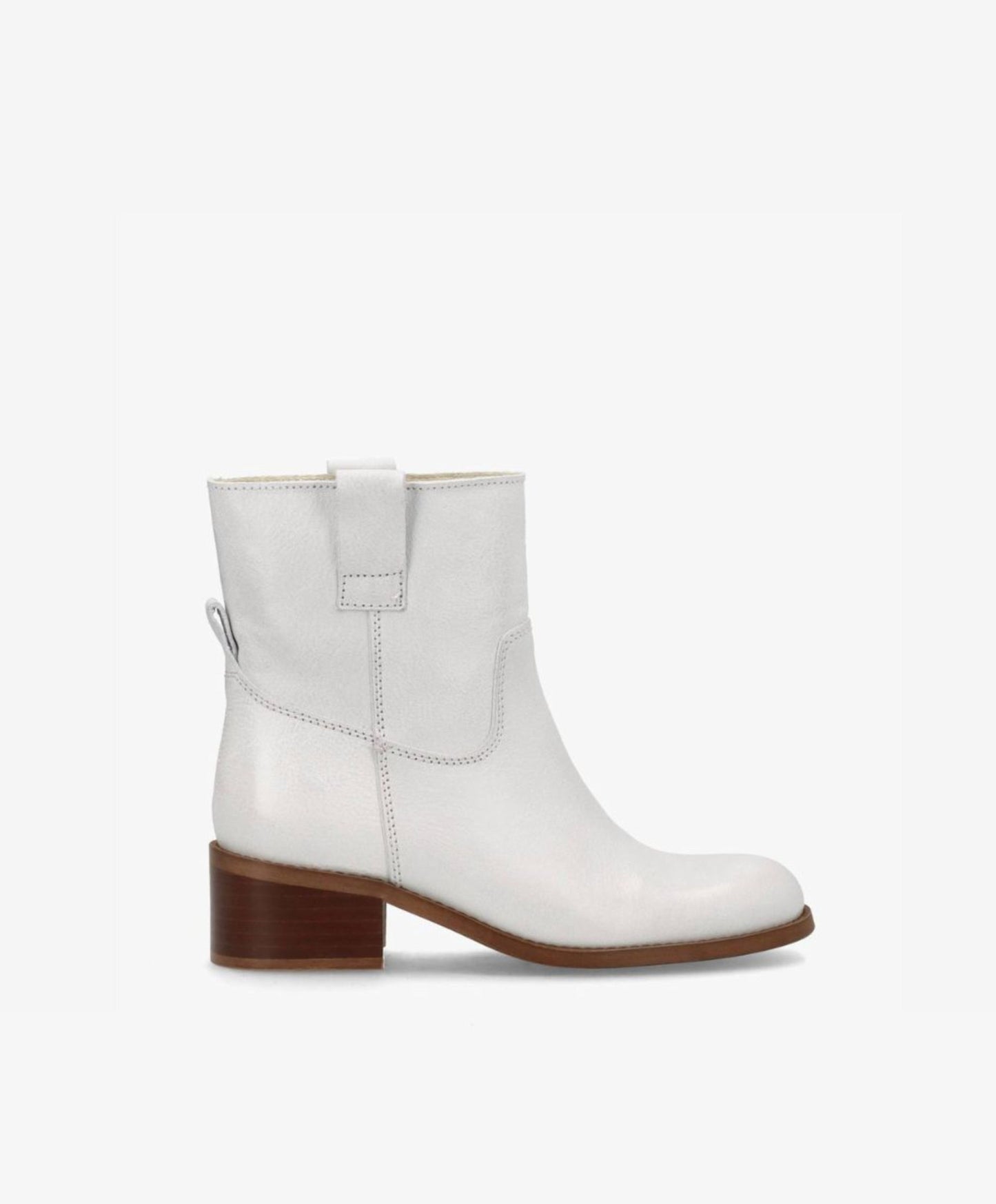 MARTINA LOW - Støvle Dame - Hvid