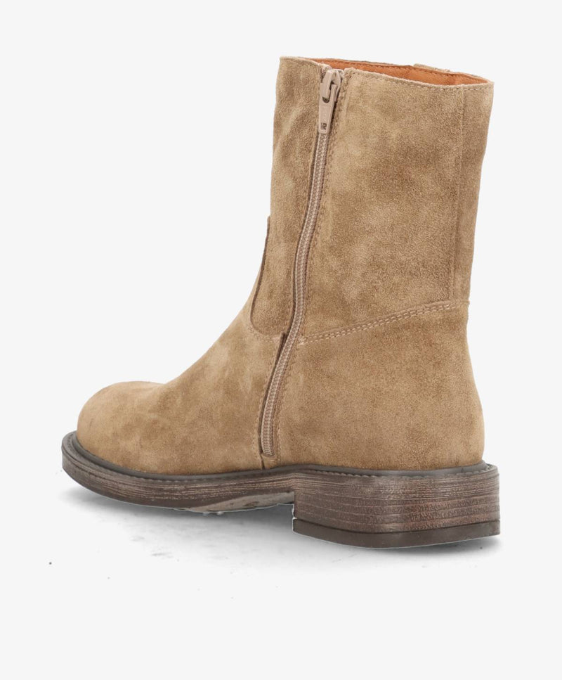 MATTIE S - Mørk beige ruskind - Høje støvler Dame