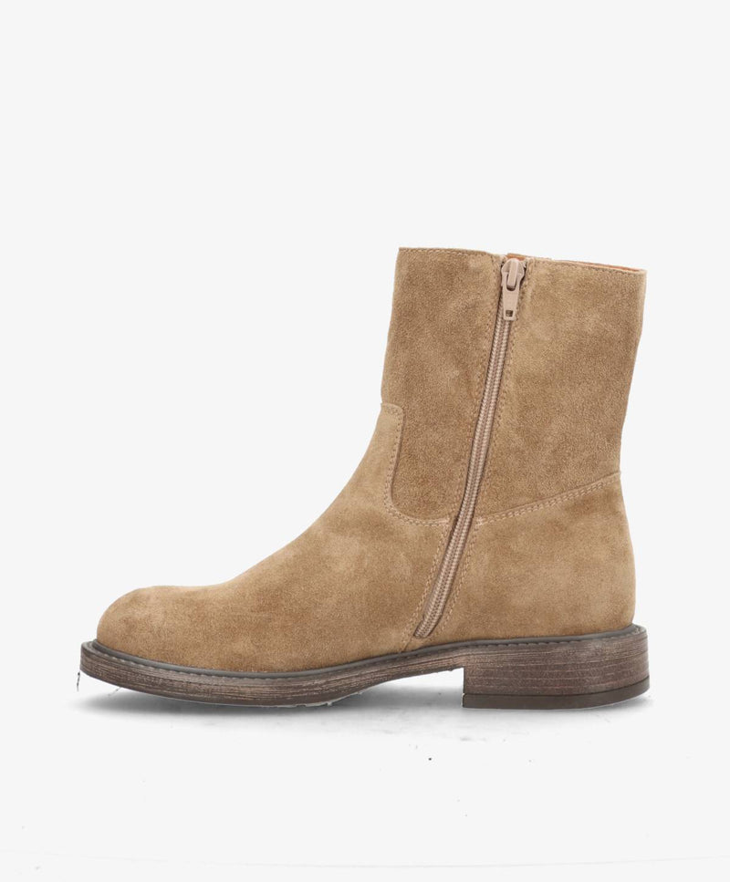 MATTIE S - Mørk beige ruskind - Høje støvler Dame
