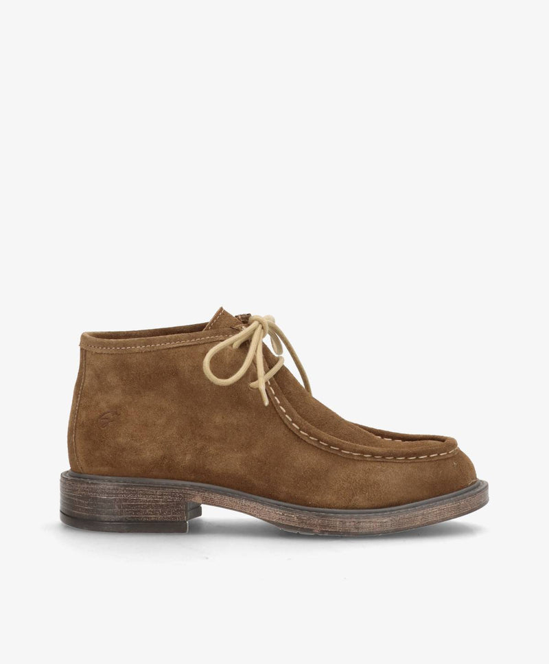 MOANA S - Mørk beige ruskind - Ankelstøvler Dame
