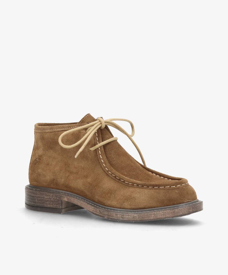 MOANA S - Mørk beige ruskind - Ankelstøvler Dame