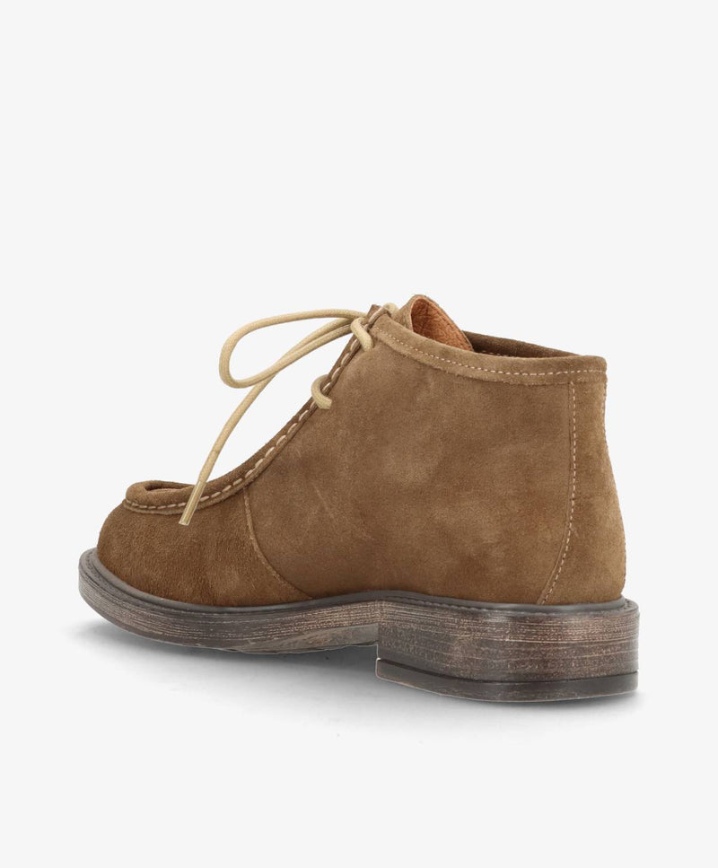 MOANA S - Mørk beige ruskind - Ankelstøvler Dame