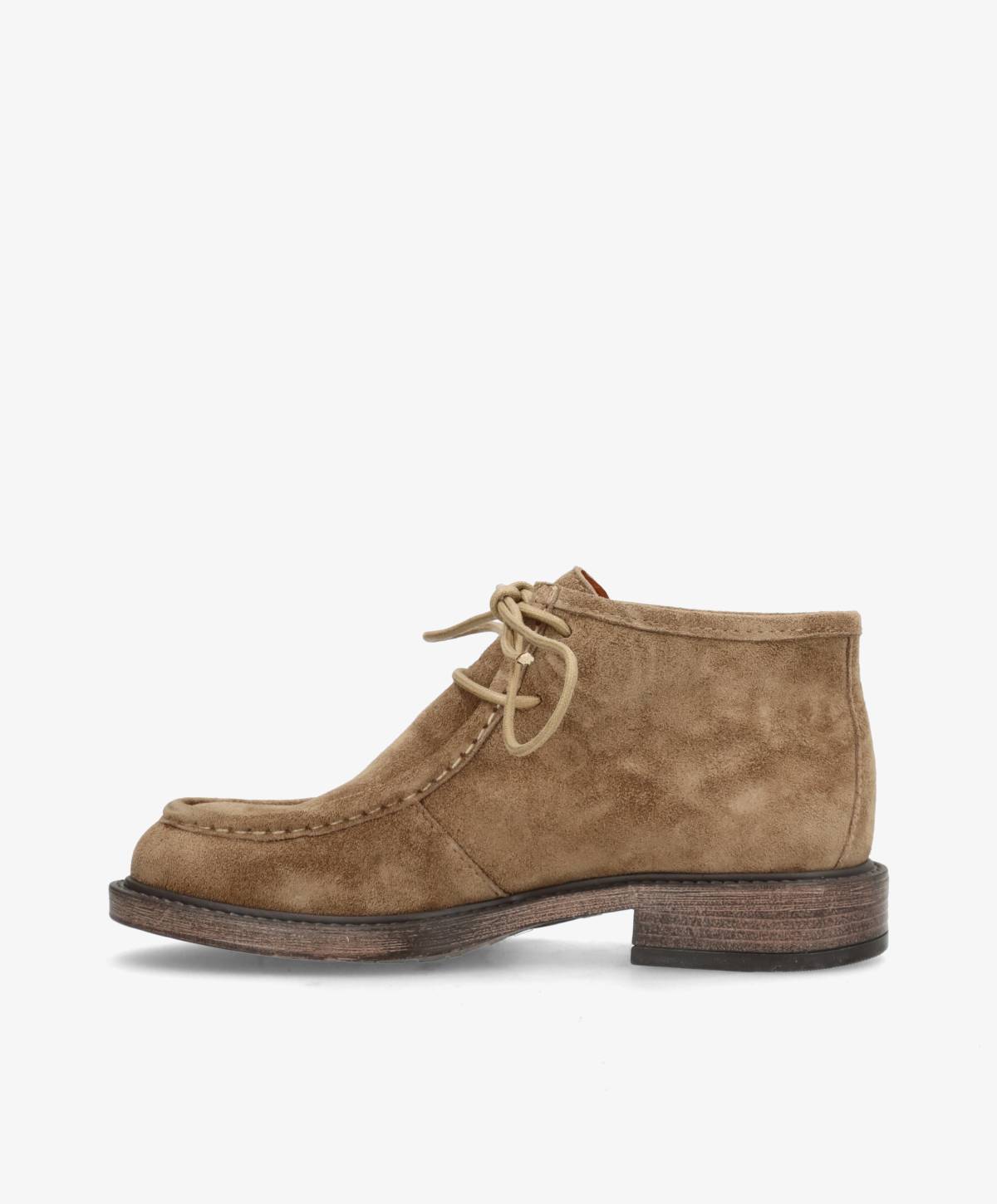 MOANA S - Mørk beige ruskind - Ankelstøvler Dame