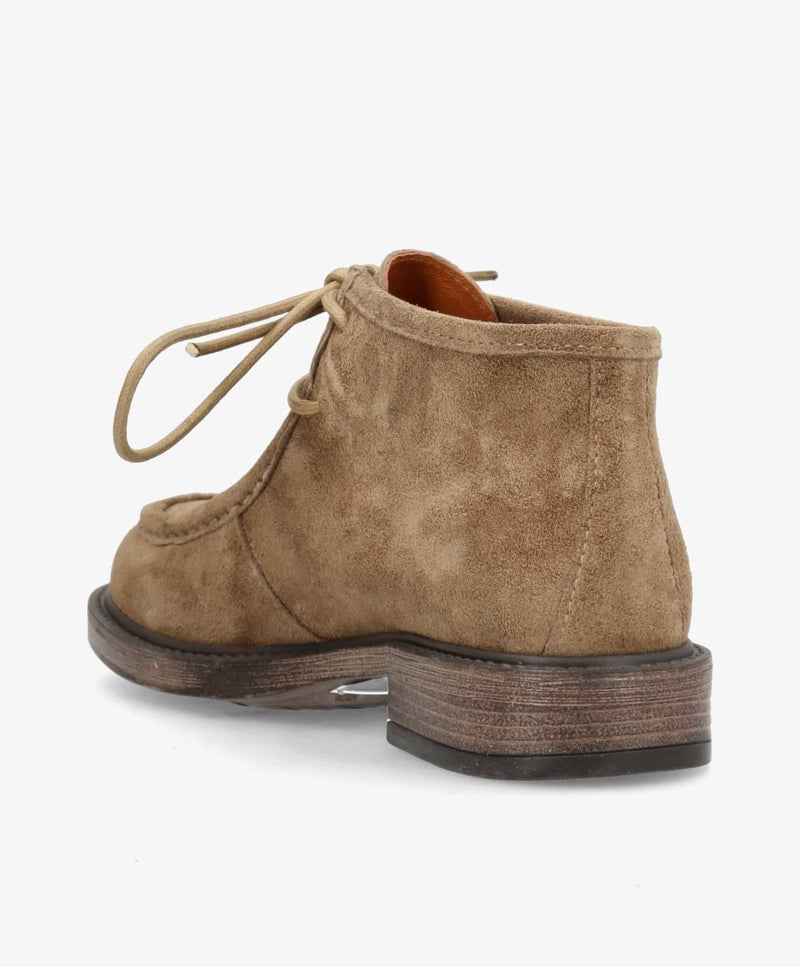 MOANA S - Mørk beige ruskind - Ankelstøvler Dame