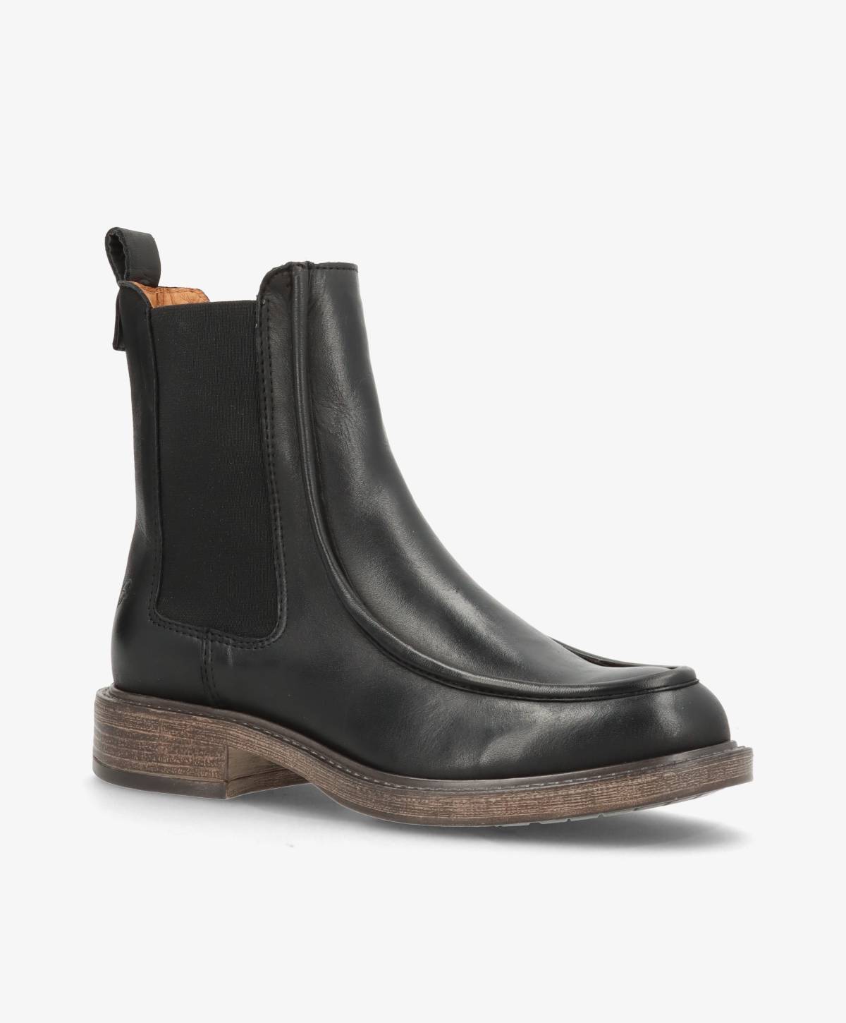 MORGAN - Sort læder - Ankelstøvle Dame