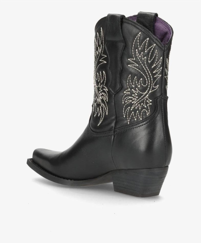 NELLIE - Cowboy støvle - Sort