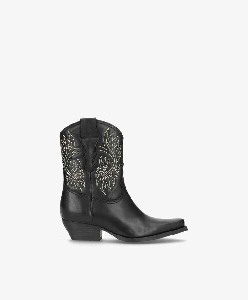 NELLIE - Cowboy støvle - Sort